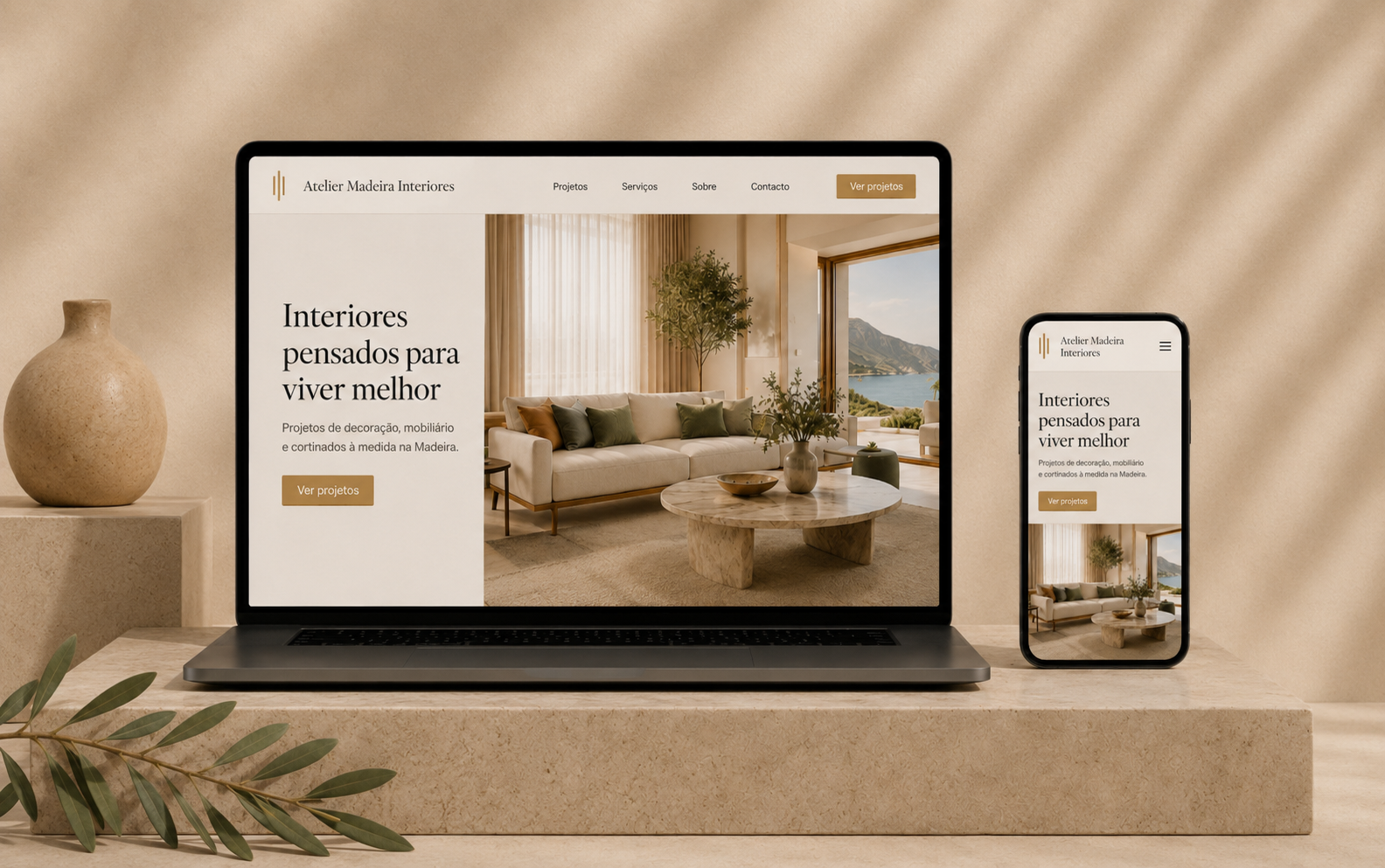 Website para empresa de interiores