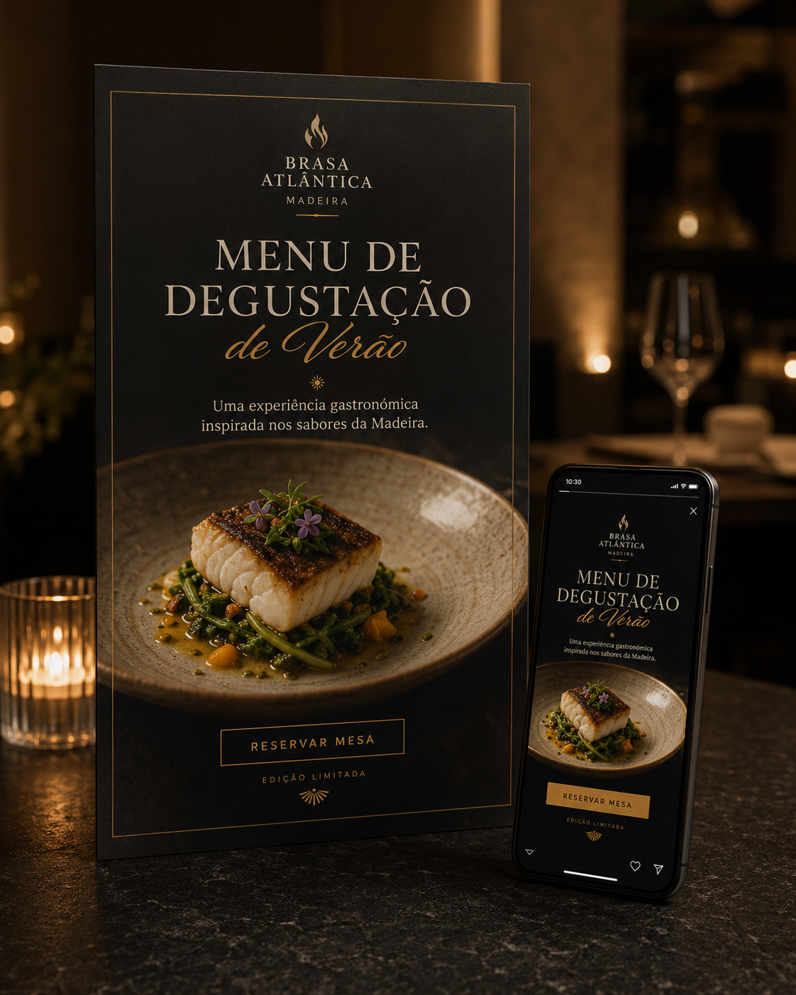Campanha para restaurante premium